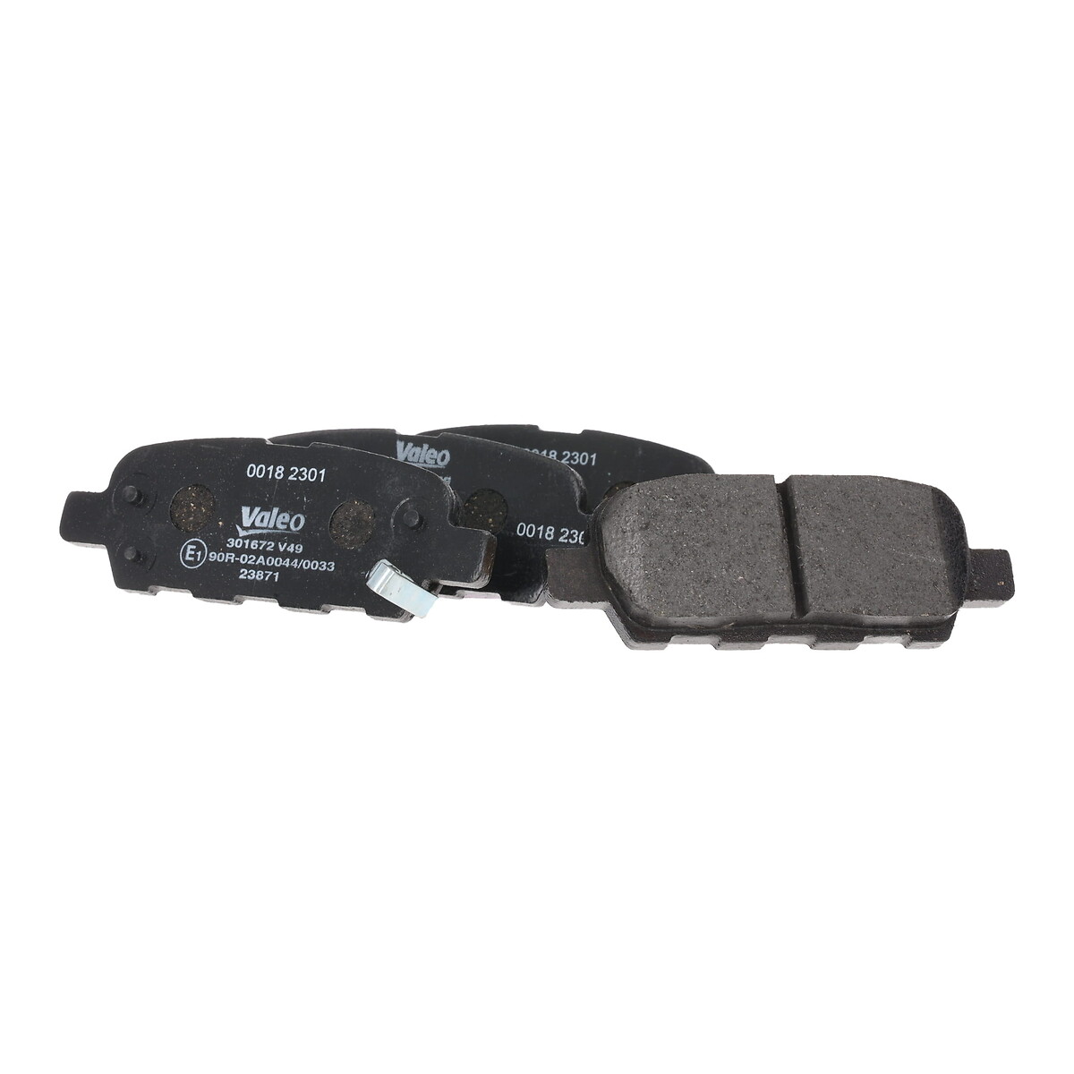 Jeu de 4 plaquettes de frein VALEO ref. 301672